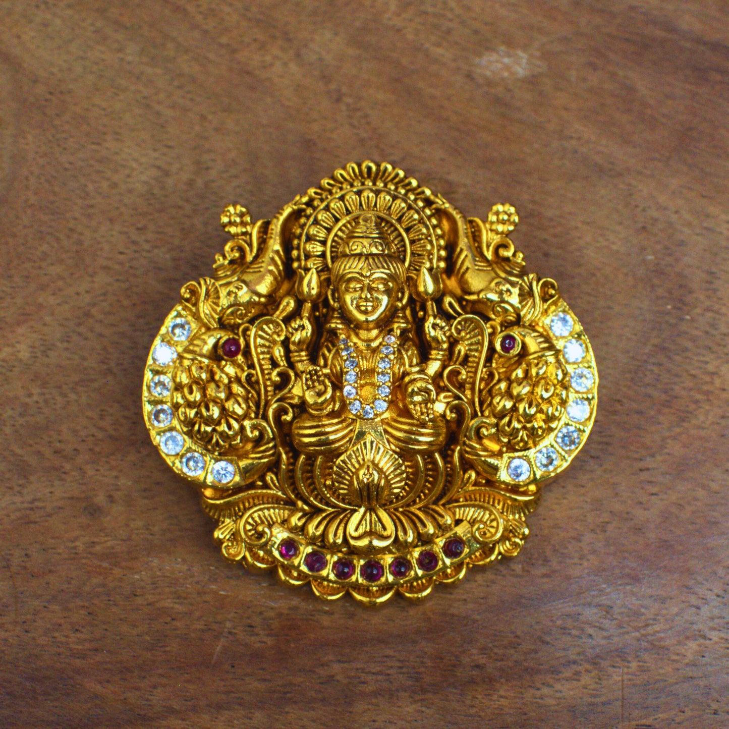 Udbhava Antique Finish Goddess Lakshmi Temple Pendant