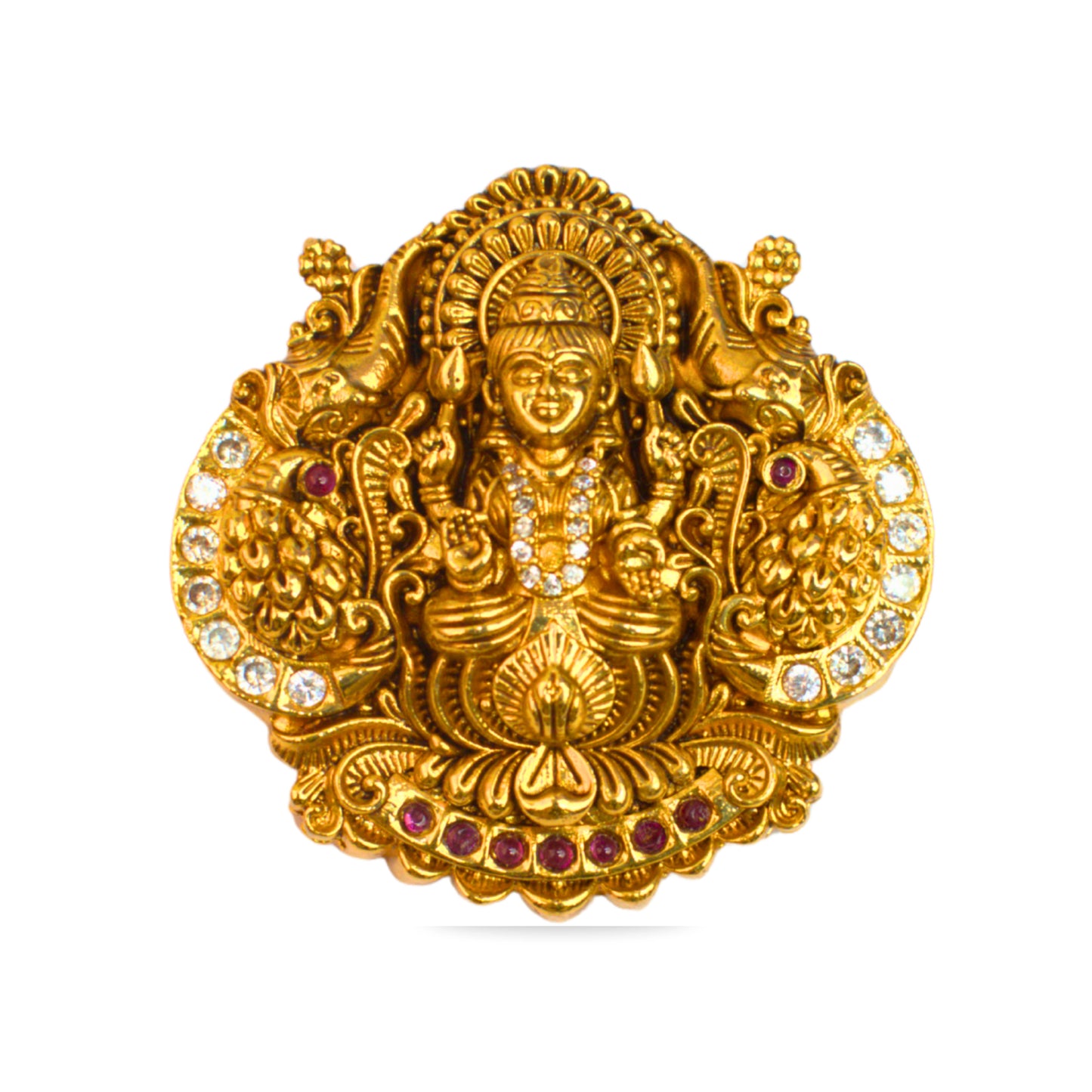 Udbhava Antique Finish Goddess Lakshmi Temple Pendant